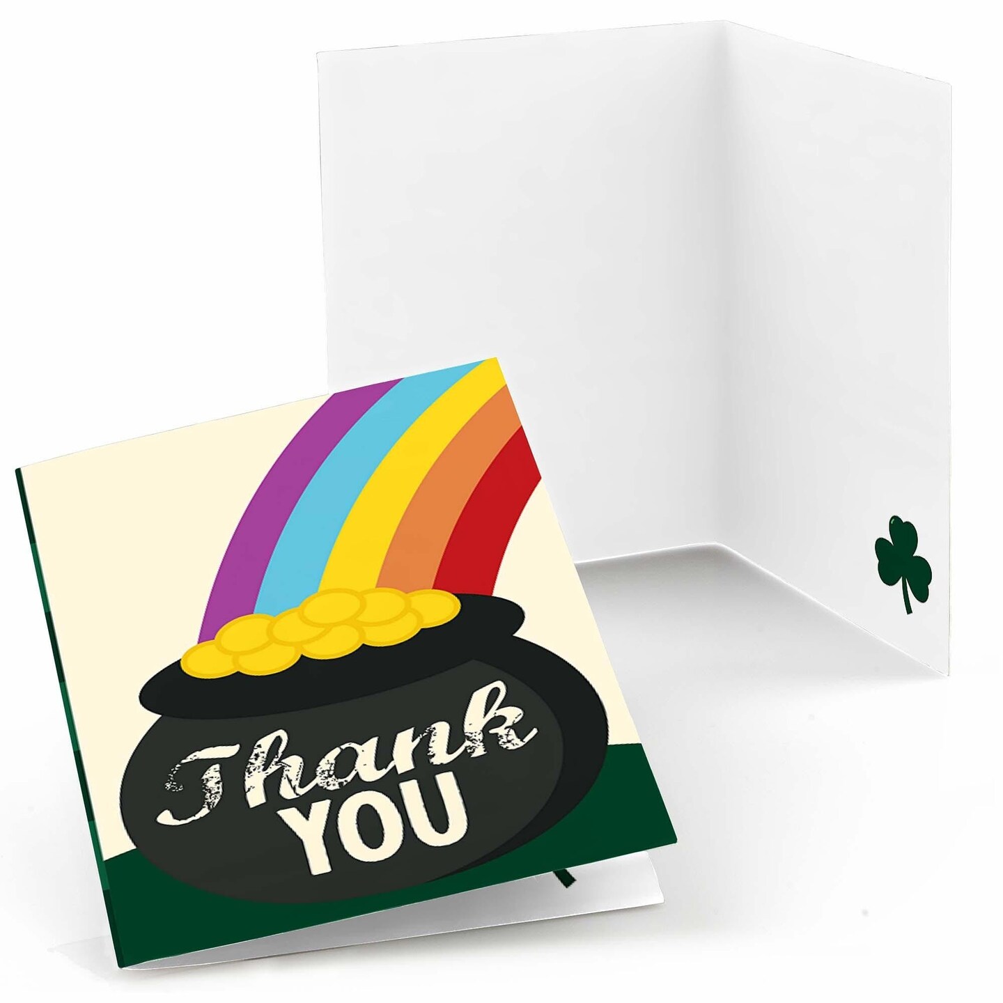 Big Dot of Happiness St. Patrick&#x27;s Day - Saint Paddy&#x27;s Day Party Thank You Cards (8 count)