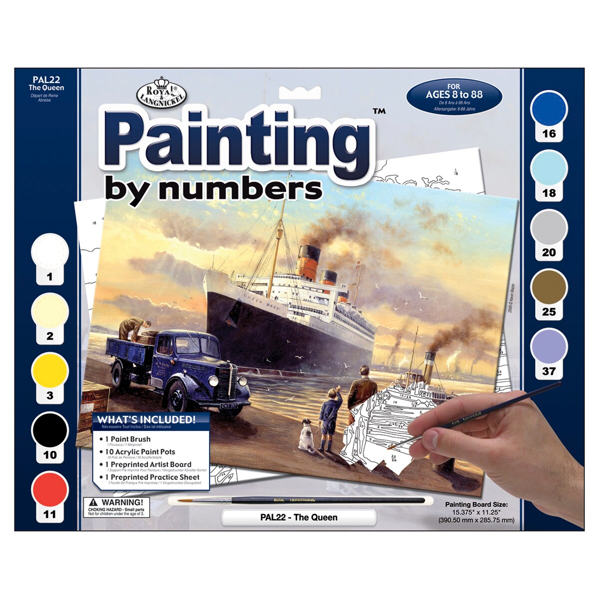 Royal & Langnickel(R) Paint By Number Kit 15.375X11.25-Queen Departs 