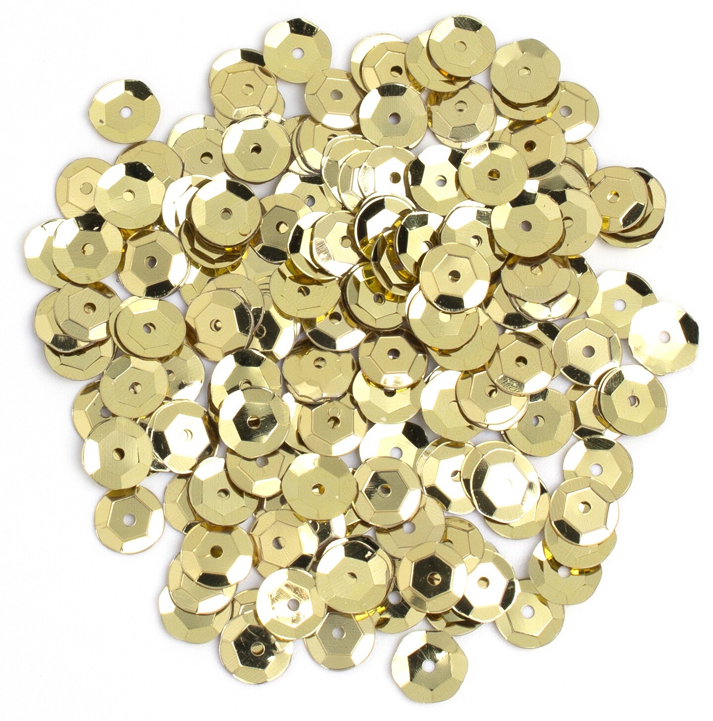 CousinDIY Cupped Sequins-Gold, 8mm 200/Pkg