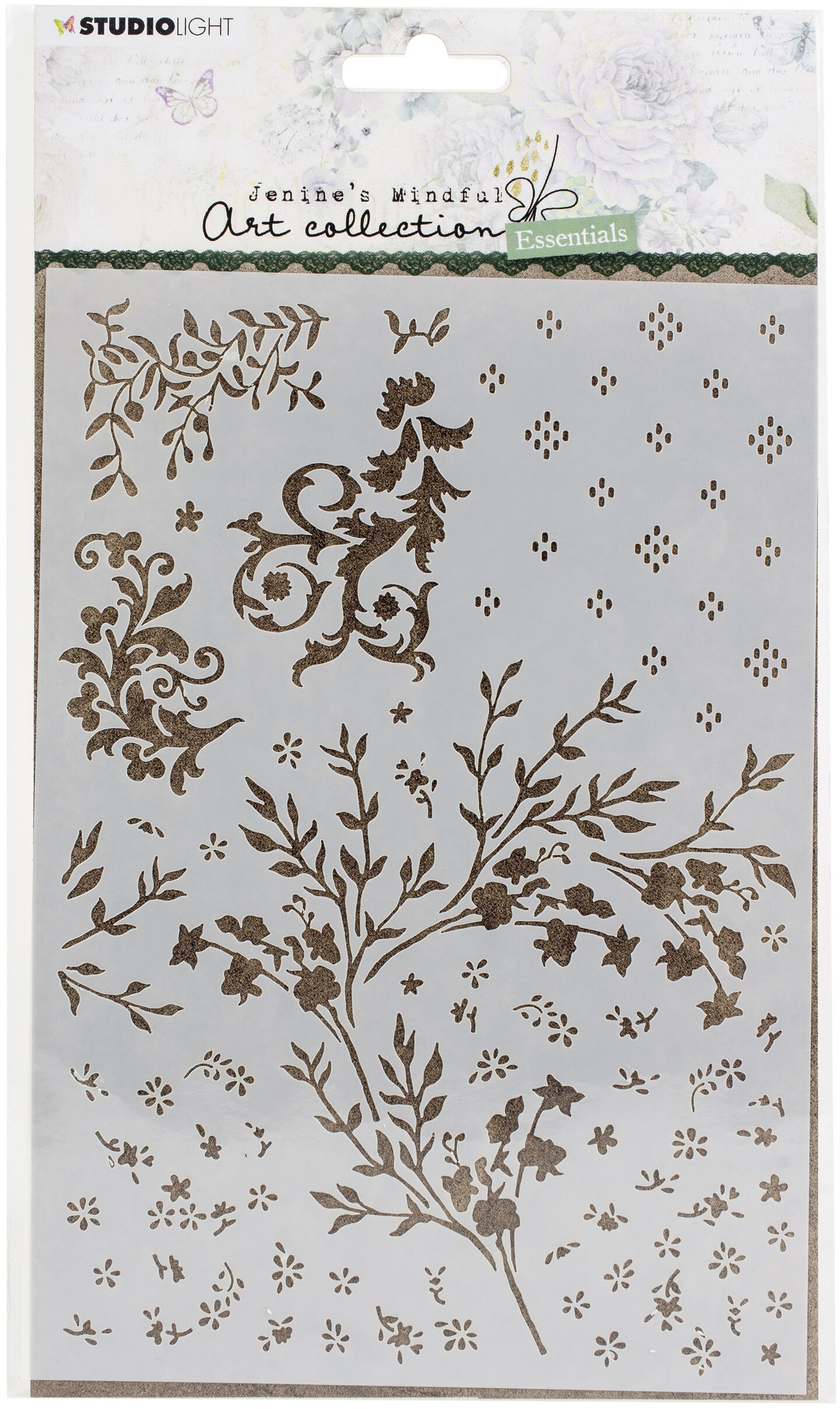 Studio Light Jenine's Mindful Art Essentials StencilFloral Michaels