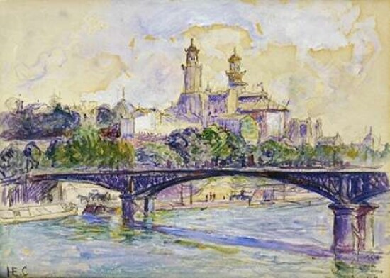 The Seine In front of The Trocadero Poster Print by Henri Edmond Cross - Item # VARPDX264761