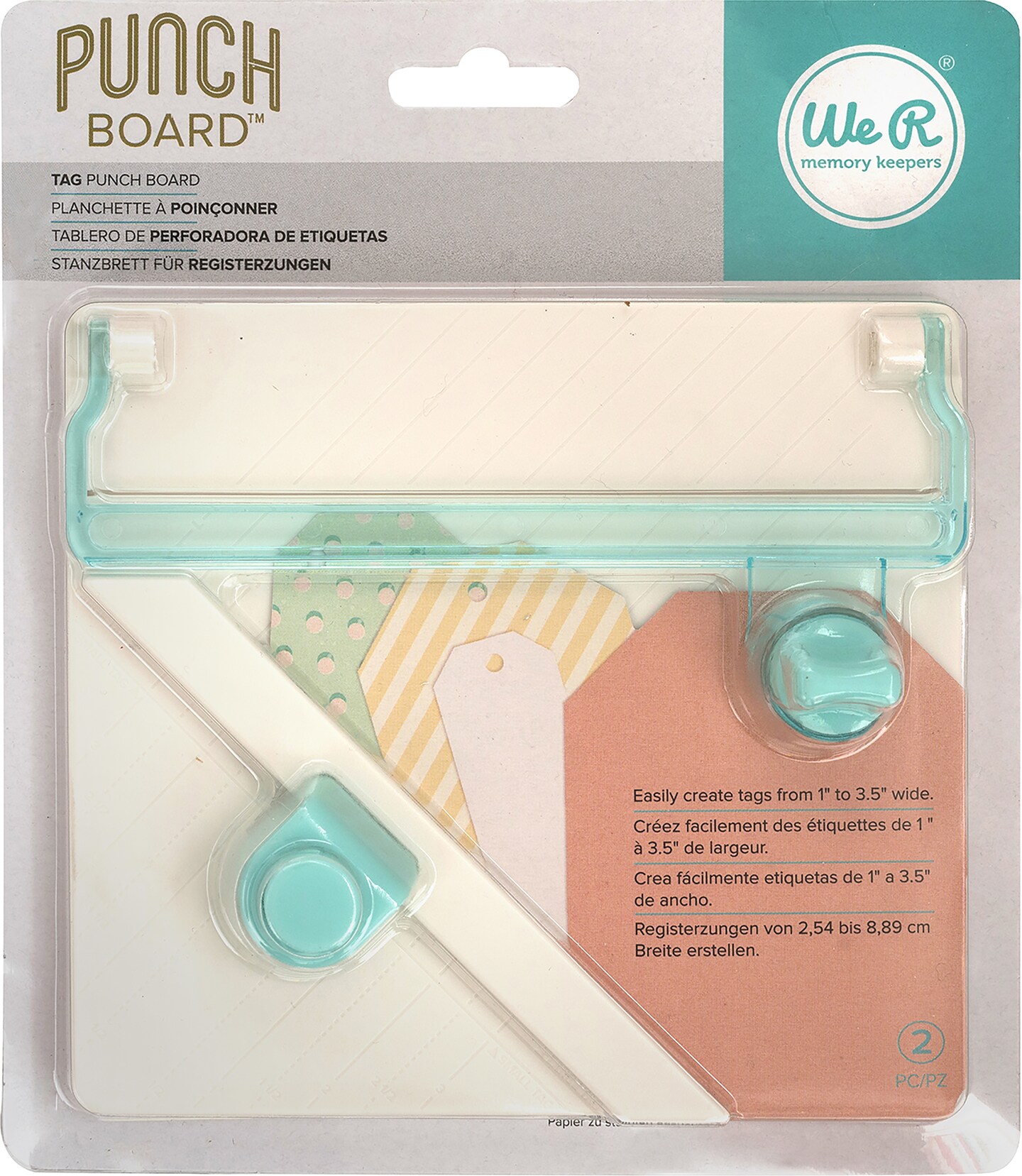 We R Memory Keepers Punch Board-Tag