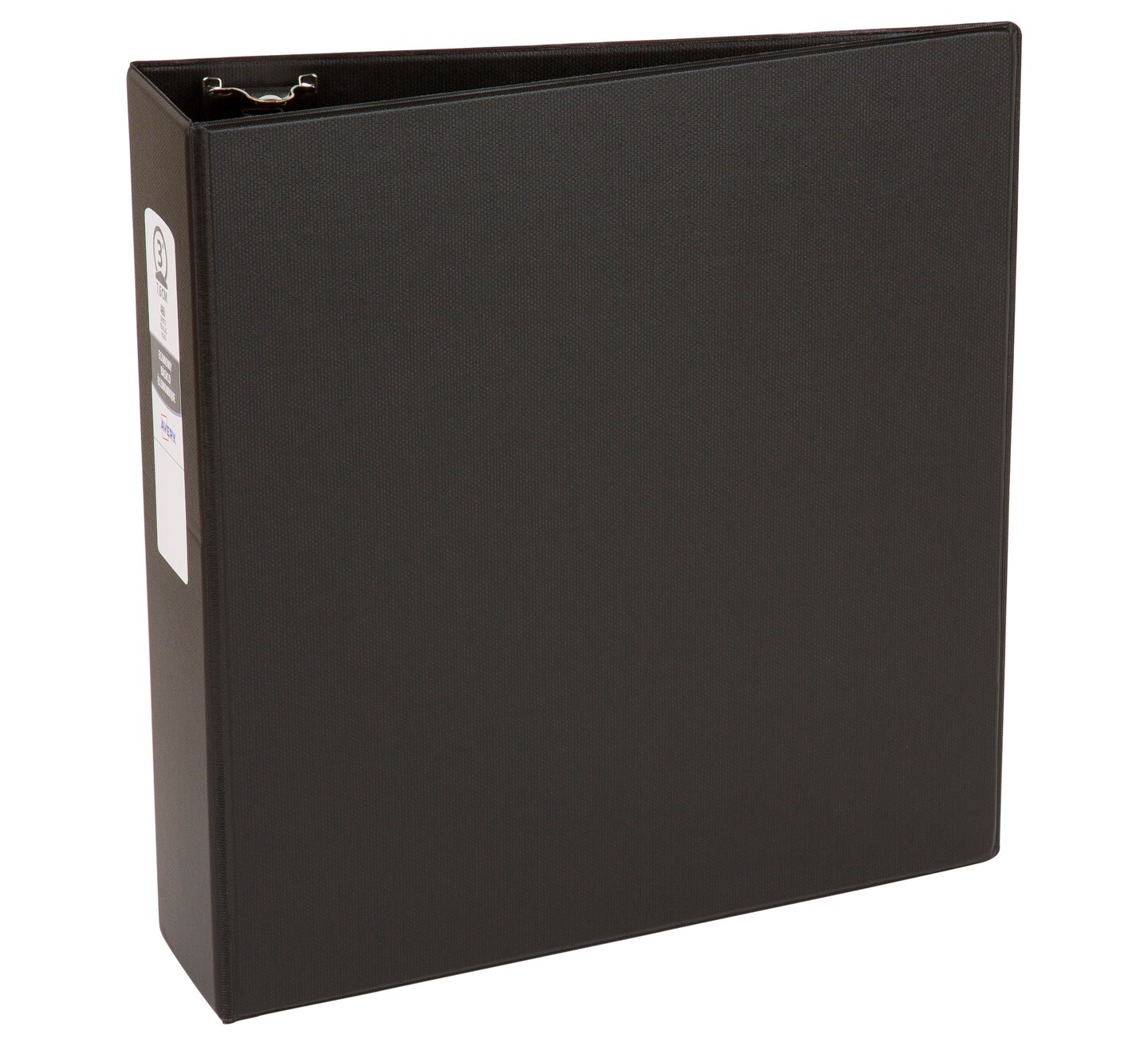 Avery Economy 3 Ring Binder, 3&#x22; Round Rings, 1 Black Binder (03602)