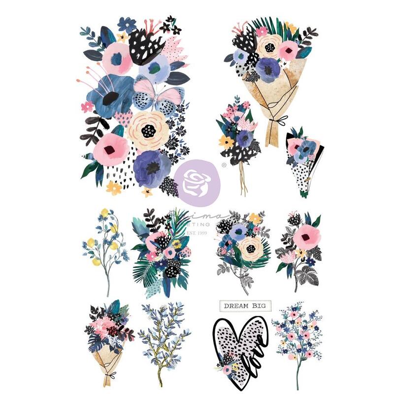 Spring Abstract Cut-Out &#x26; Sticker Sheets - Prima