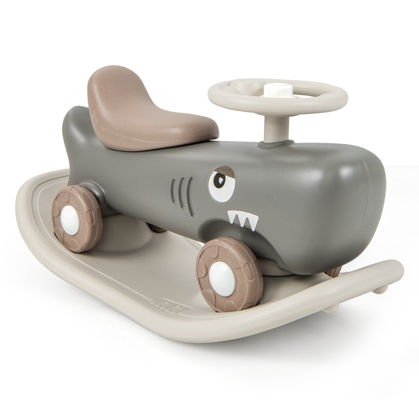 Plastic Convertible Rocking Horse &#x26; Sliding Car with Detachable Balance Board