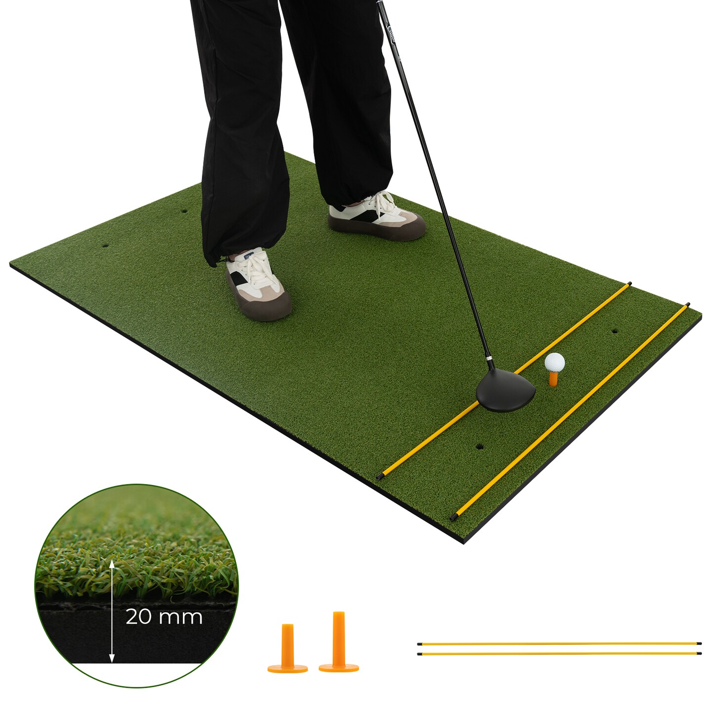 Artificial Turf Grass Practice Mat For Indoors And Outdoors
