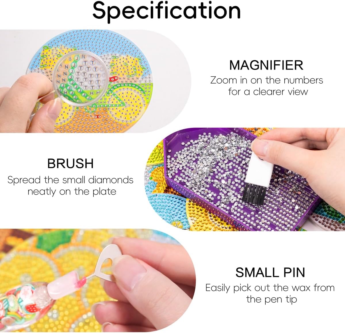 5D Diamond Painting Drill Pen, Rhinestone Gem Picker Tool Kit for Adults &#x26; Nail Art