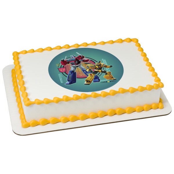 Transformers&#x2122; We Unite Edible Cake Topper Image 1/4 sheet