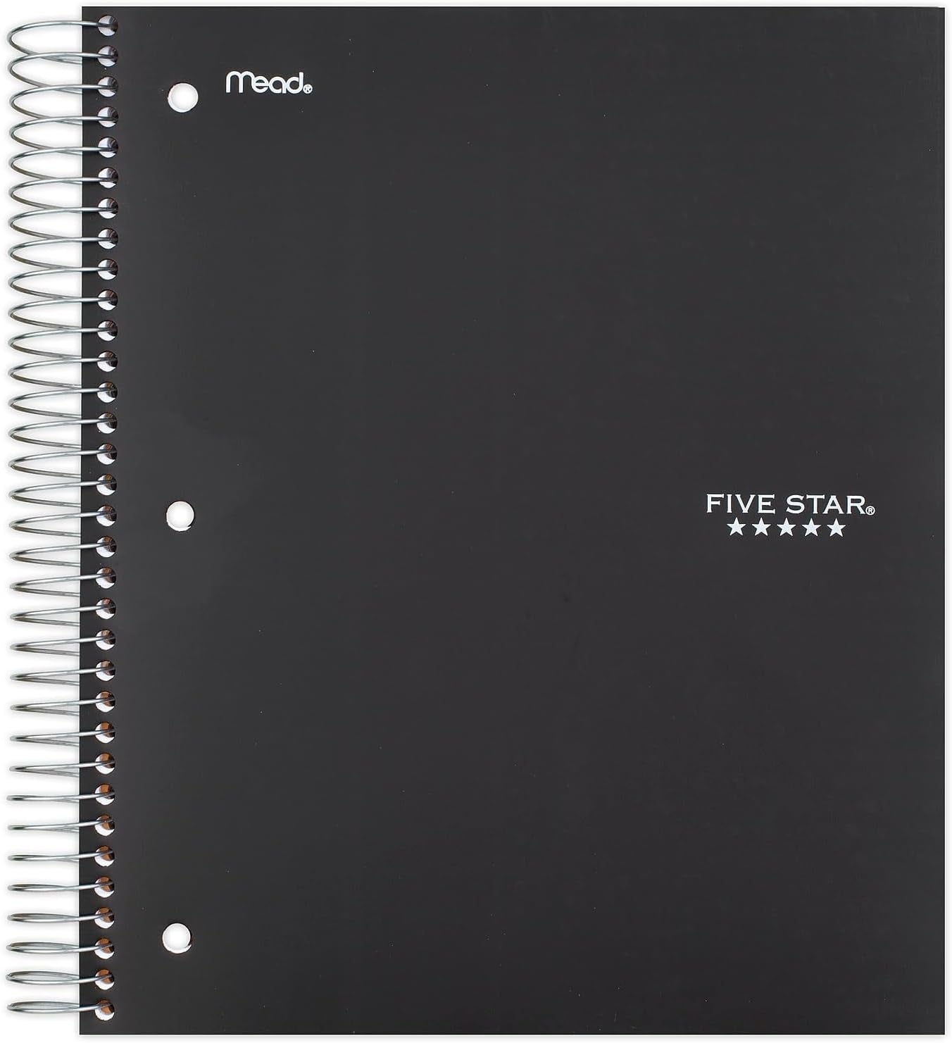 Spiral Notebook + Study App, 3 Subject, Wide Ruled Paper, 150 Sheets, 10-1/2&#x22; X 8&#x22; Sheet Size, Tidewater Blue (73184)