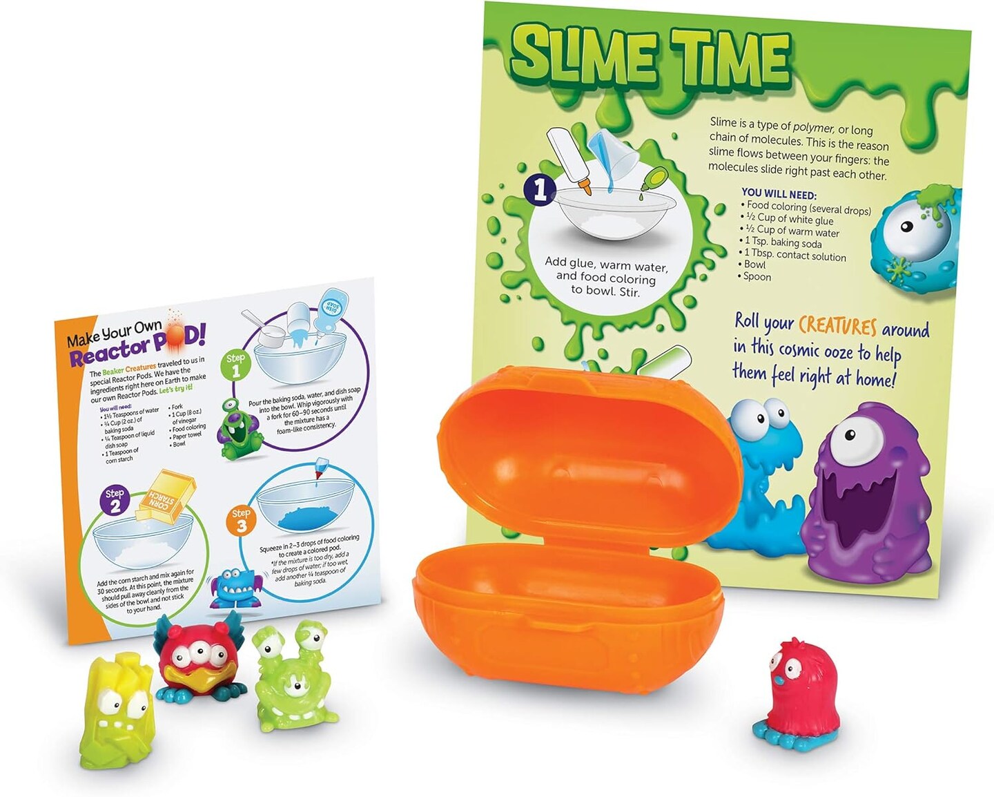 Beaker Creatures Series 3, Pod Maker 4Pack, Homeschool, DIY Reactor