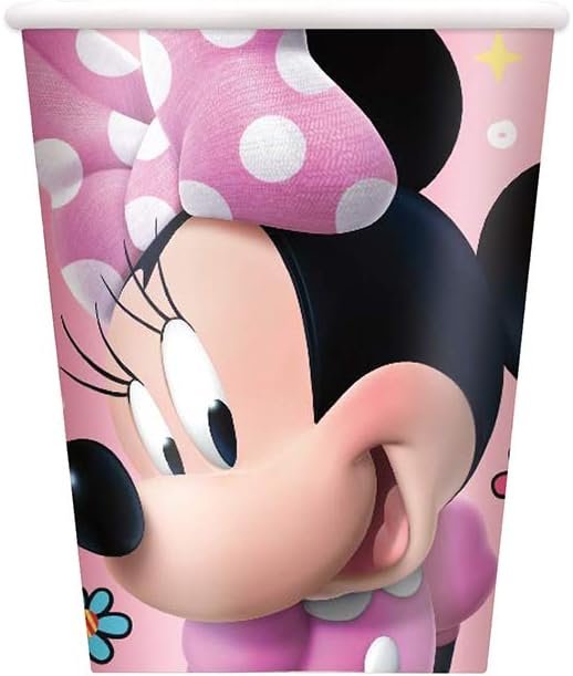 Disney Iconic Minnie Mouse 9oz Paper Cups - 8ct