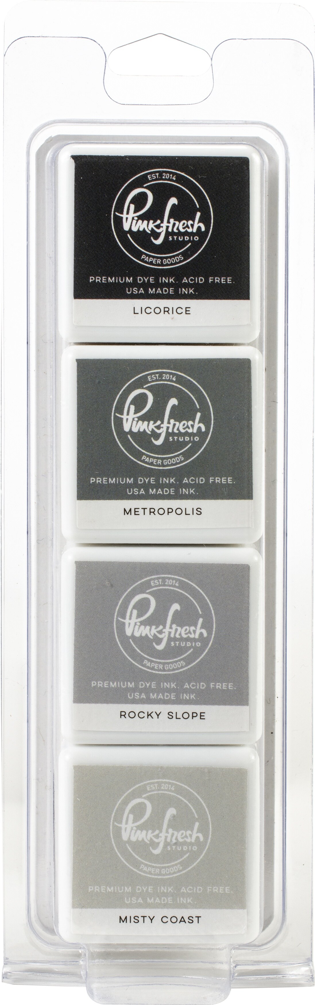 Pinkfresh Studio Premium Dye Cube Ink Pads 4 Colors-Urban Raincoat