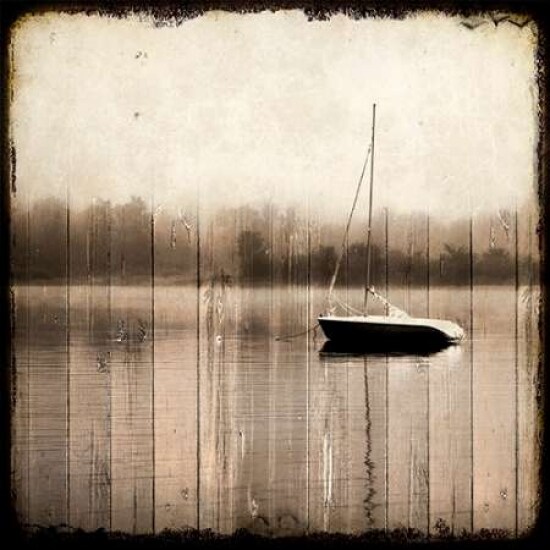 Misty Morning Boat Poster Print by Kimberly Allen - Item # VARPDXKASQ008A