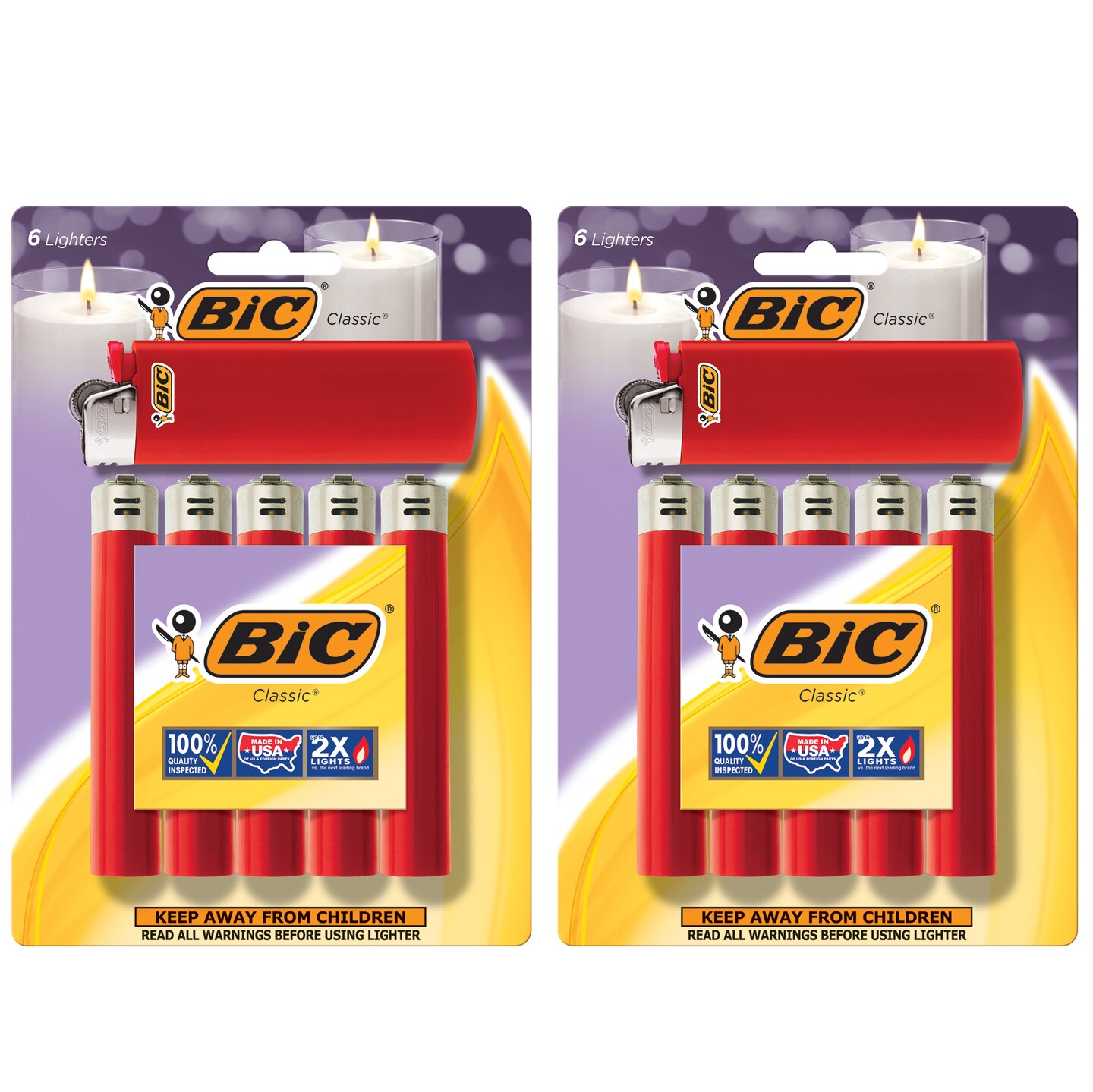BIC Classic Lighter, 12-Packs