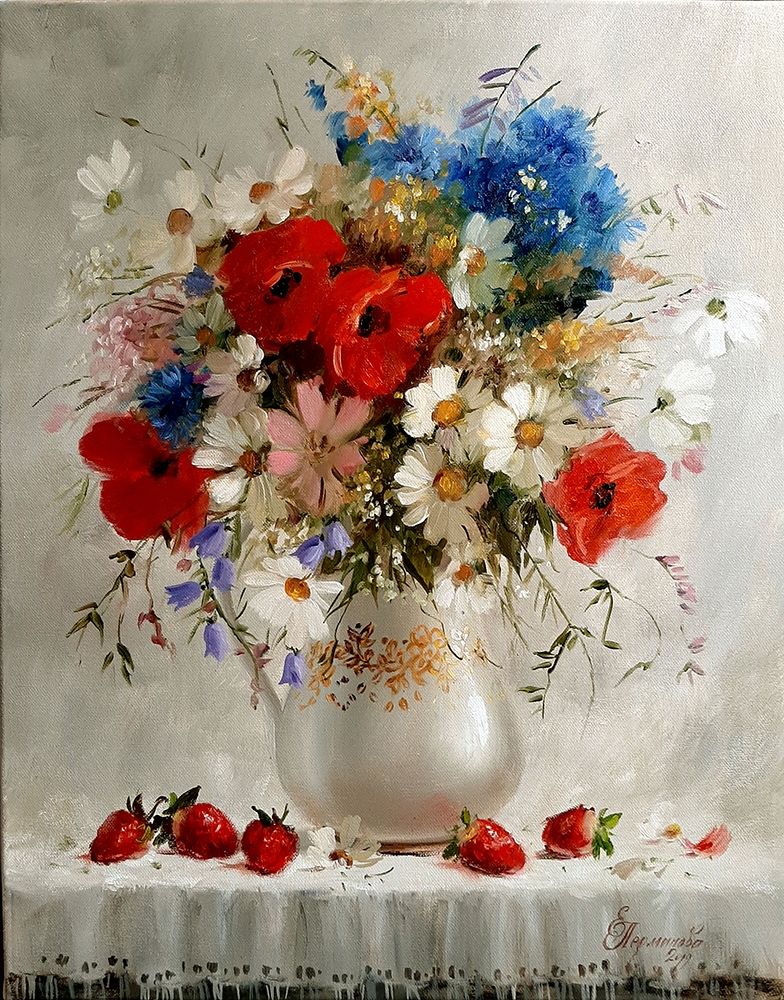 Bouquet for Albina Poster Print by Elena Perminova # 3BUR3189