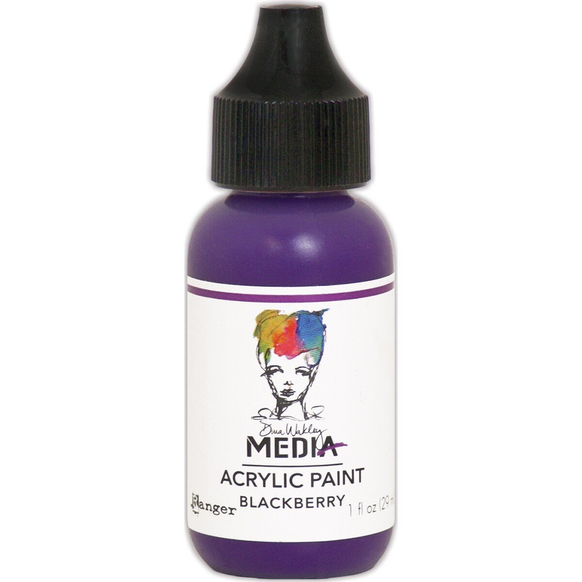 Dina Wakley Media Acrylic Paint 1oz-Blackberry