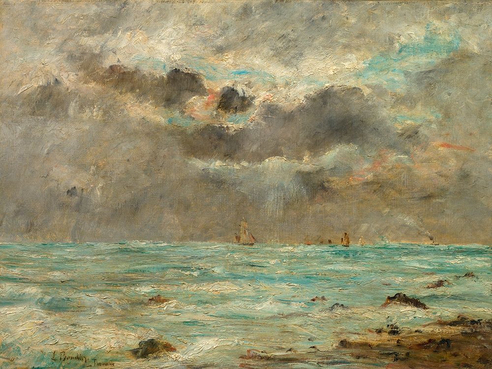 The Coast at Trouville Poster Print by After Eugene Boudin # 50556