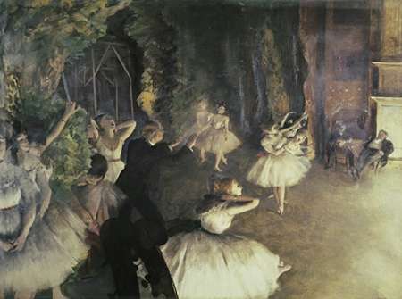 Rehearsal of the Ballet on Stage Poster Print by Edgar Degas - Item # VARPDX277337