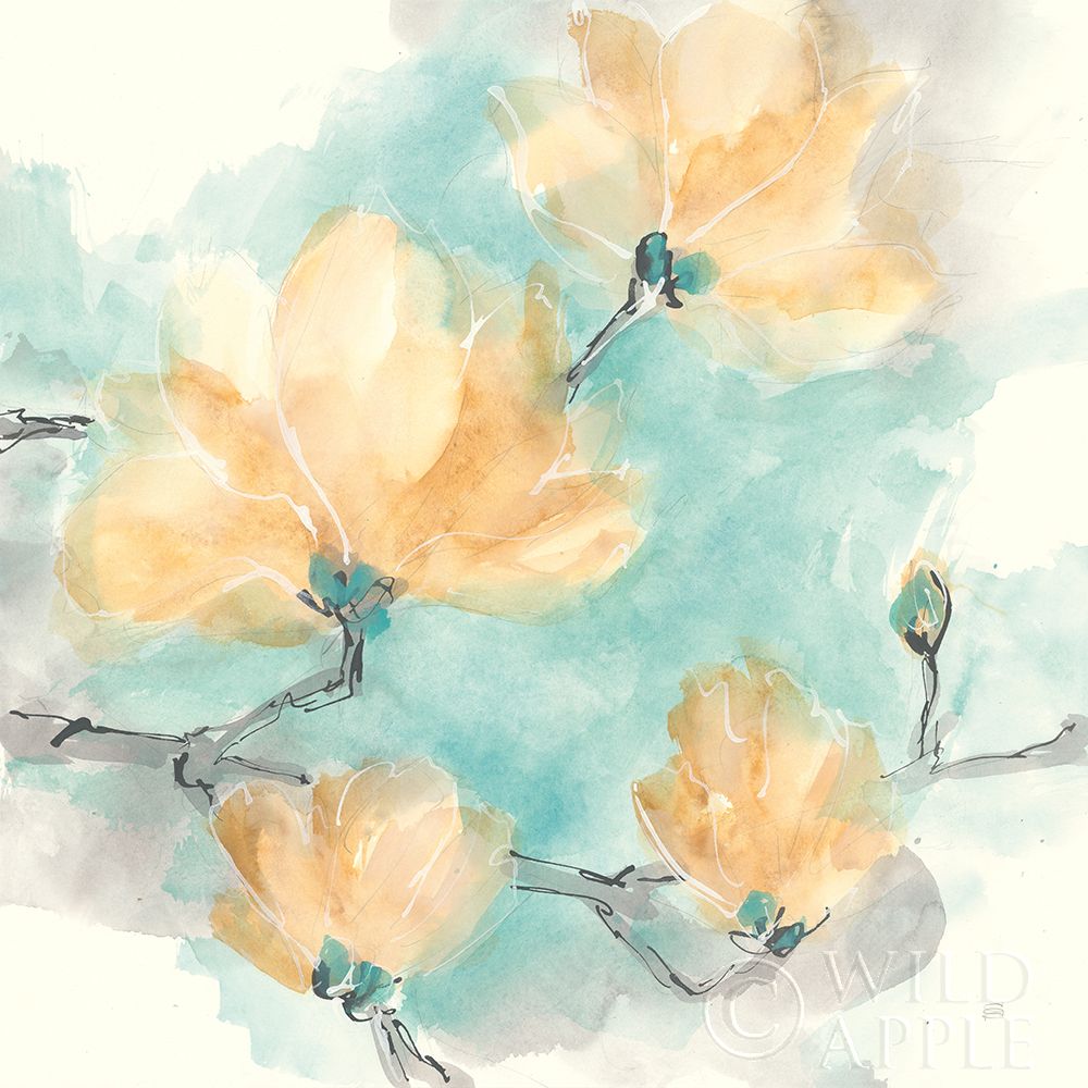 Teal Buds IV Poster Print by Chris Paschke - Item # VARPDX45475