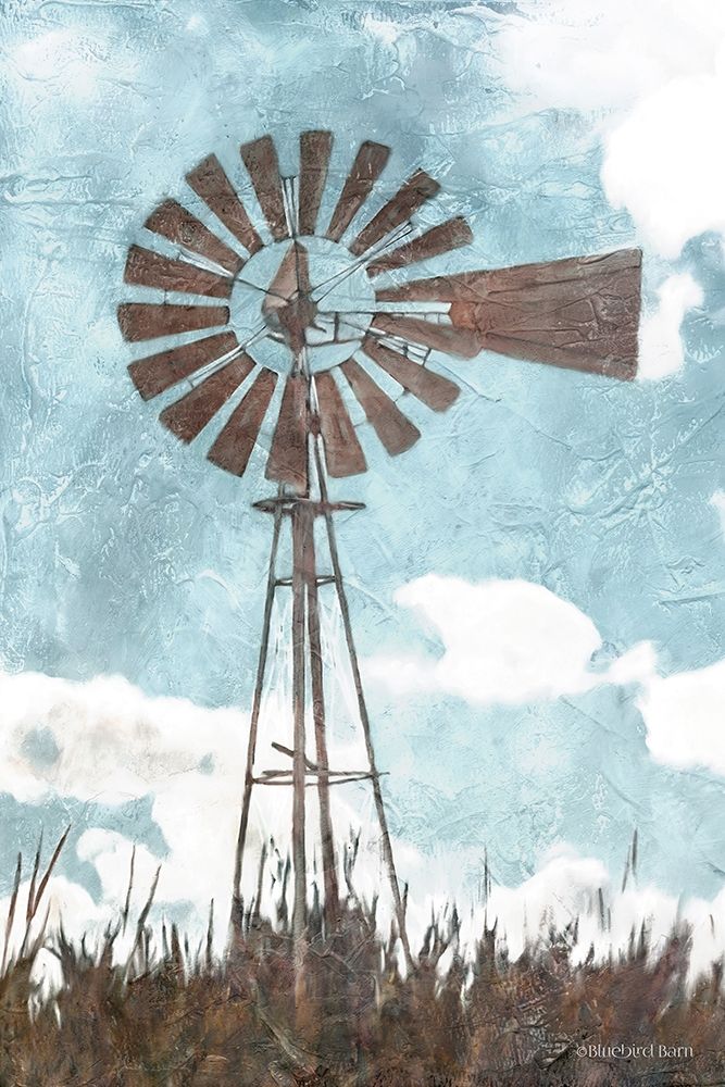 Windmill Poster Print by Bluebird Barn Bluebird Barn # BLUE352