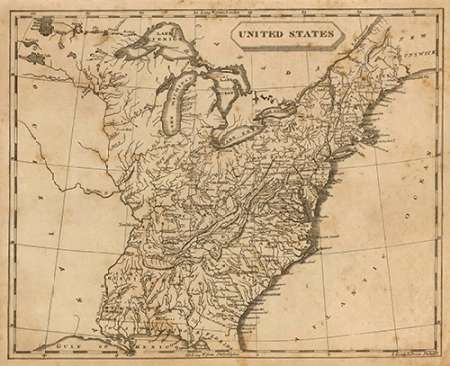 United States, 1812 Poster Print by Aaron Arrowsmith - Item # VARPDX295458