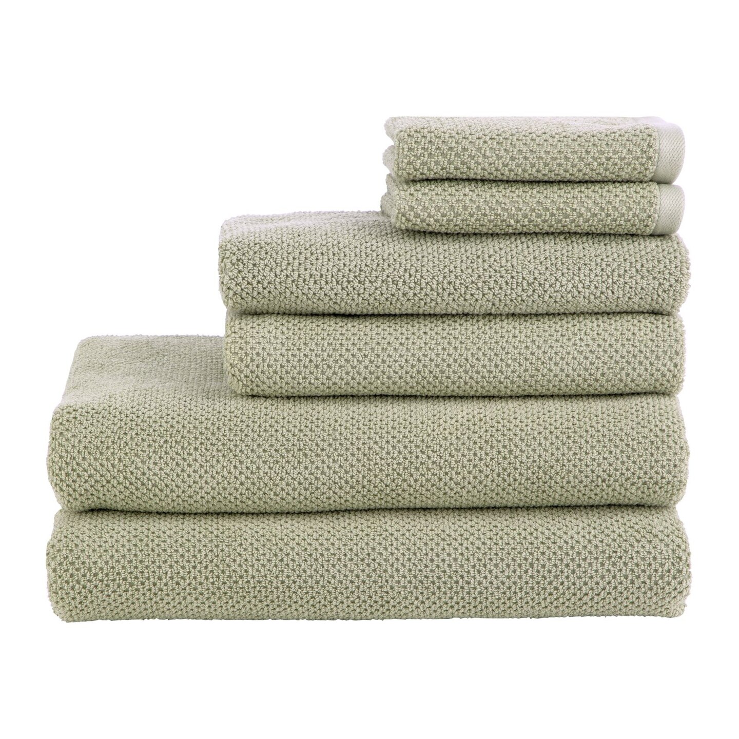 Nate Home by Nate Berkus 100% Cotton Textured Rice Weave Bath Towel Set of  4, S