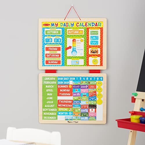 Melissa &#x26; Doug My First Daily Magnetic Activities Calendar For Kids, Weather And Seasons Calendar For Preschoolers and Ages 3+ (Pack of 1)