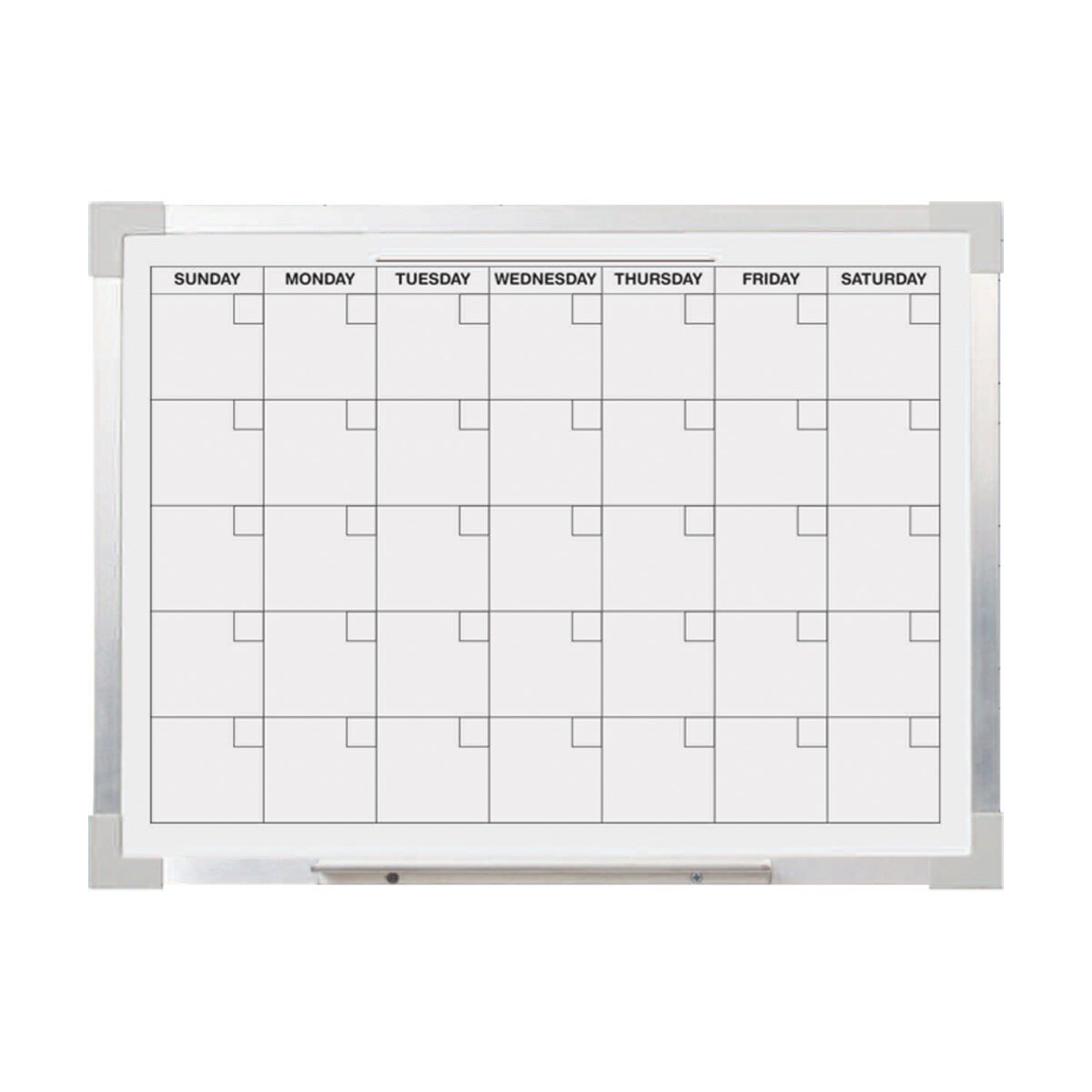 Flipside Products Inc 24 X 36 Aluminum Framed Calendar Magnetic White Dry Erase Board
