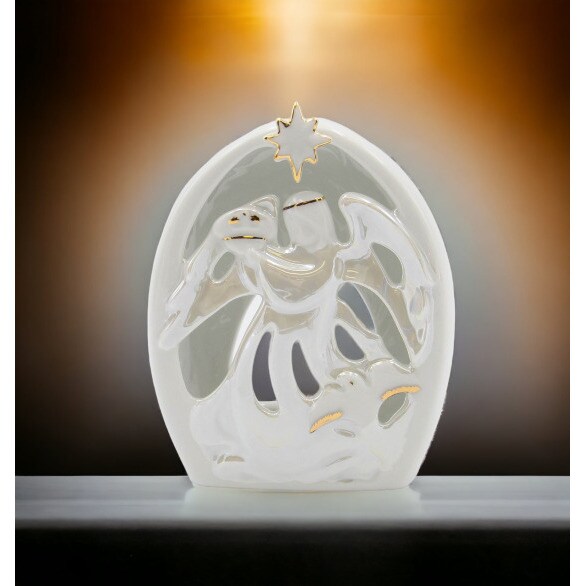 Police Guardian Angel Tealight Holder Home Decoration Gift Idea Interior Decor
