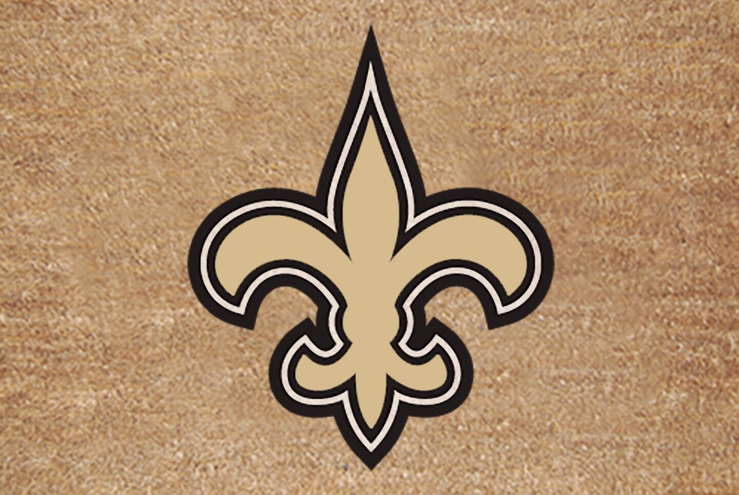 The Memory Company NFL New Orleans Saints Rectangular Coir Door Mat 29.5&#x22; x 19.5&#x22;
