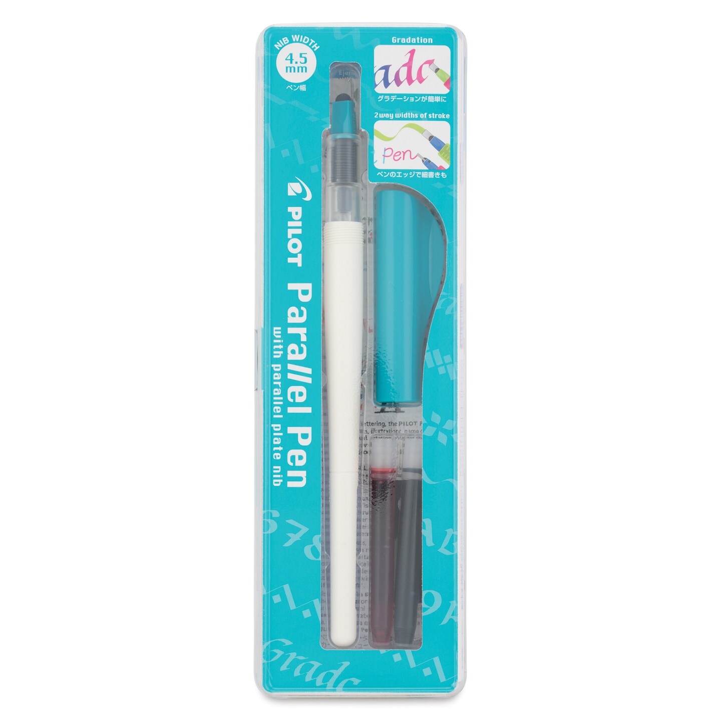 Pilot Parallel Calligraphy Pen Set - 4.5 mm Pen Nib with Ink Cartridges