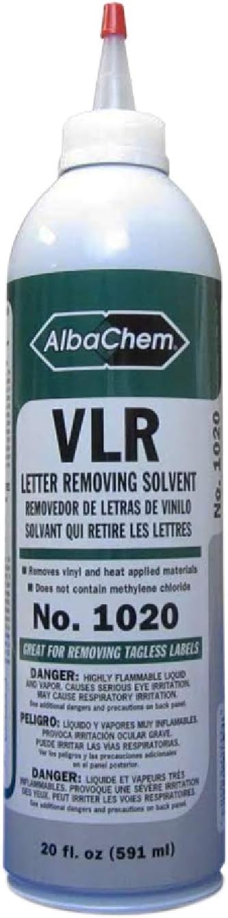 AlbaChem Original VLR Heat Transfer Letter Removing Solvent for Fabrics (20  Fluid Ounces)