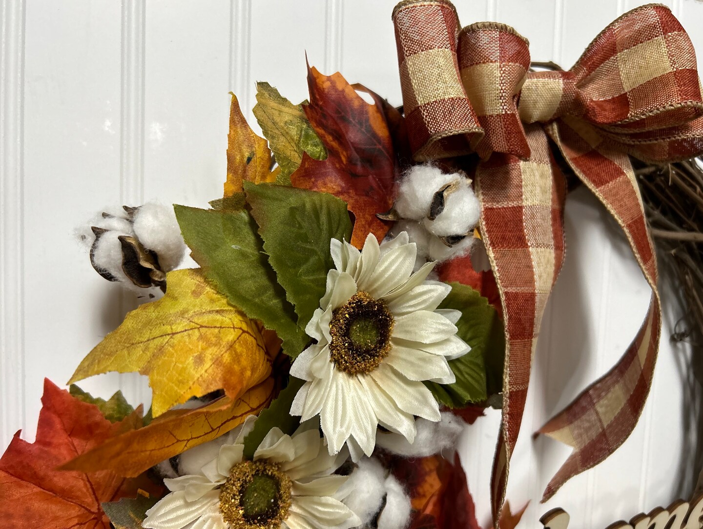 Buffalo shops Plaid Sunflower Wreath