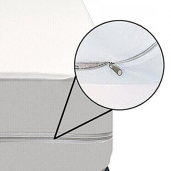 16&#x22; Deep Pockets Bed Bug And Waterproof Zippered Vinyl Mattress Cover