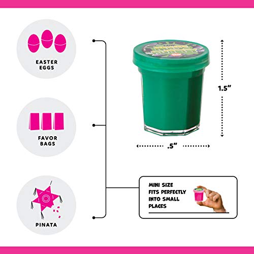 48 Pieces Mega Slime Party Favors 1.5&#x22; Mini Noise Putty in Assorted Neon Colors Bulk Toys Stocking Stuffers and Birthday Party Favors 4 Dozen Pack