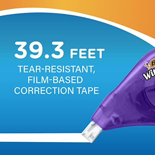 Wite-Out Brand EZ Correct Correction Tape 39.3 Feet 10-Count Pack of White Tape Fast, Clean, and Easy to Use Tear-Resistant for Office or School Supplies