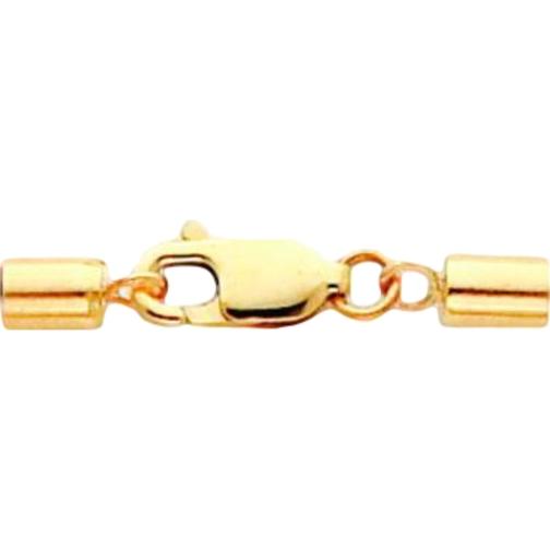 14K Gold Lobster Clasp W/End Caps (16.80Mm To 25.80Mm)
