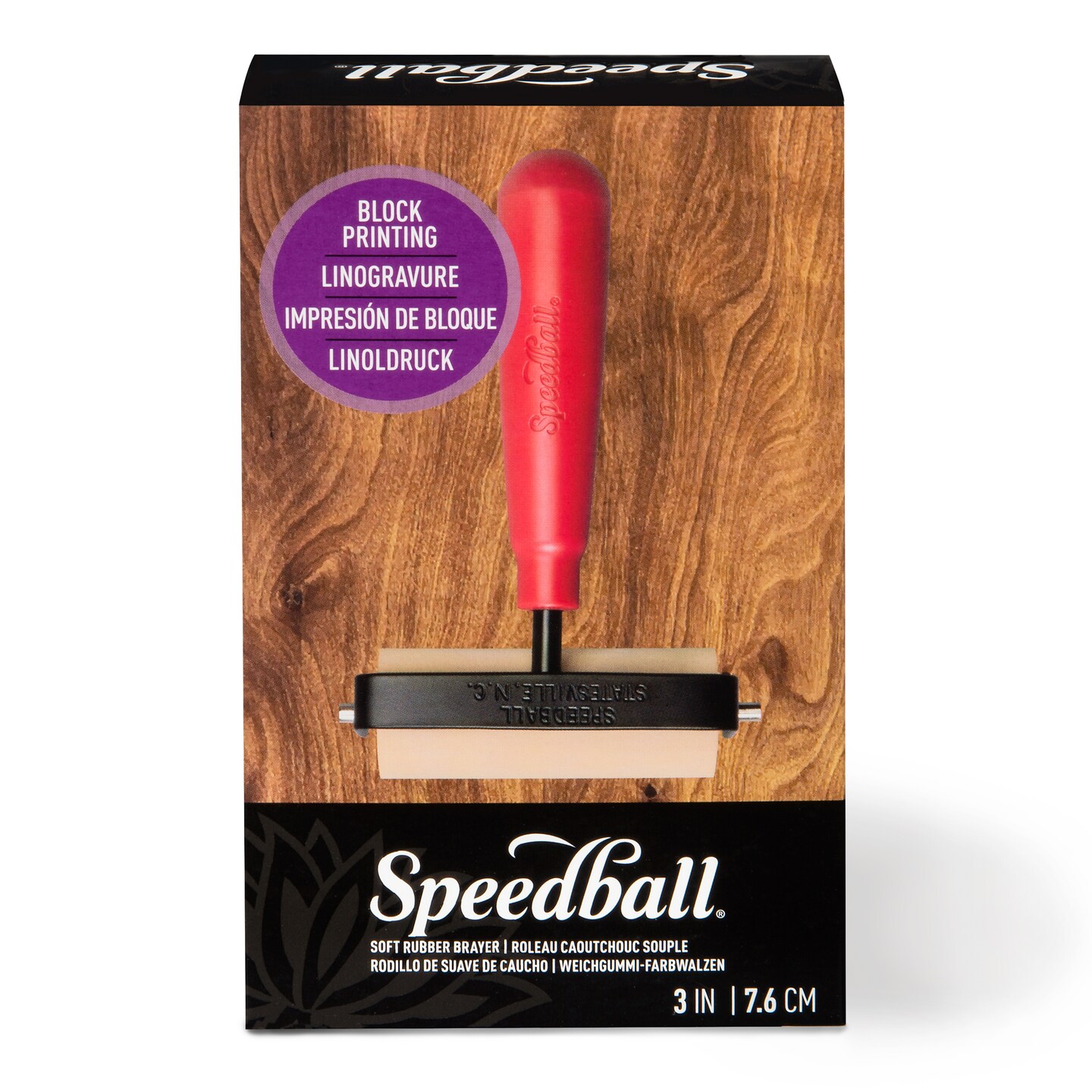 Speedball Deluxe Soft Rubber Brayer, 3In, No. 73