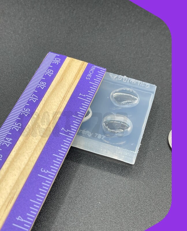 Coffee Bean Silicone Mold, Rsin Mold, Polymer Clay Mold (A15)