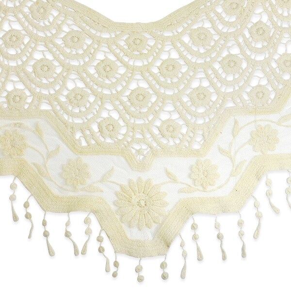 Scallops and Flower Vine Lace Collar - FA515IV