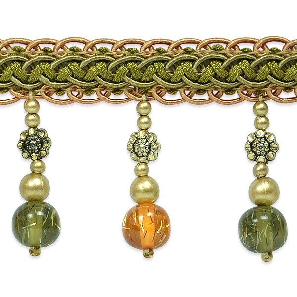 Vera Tinsel Bead Fringe Trim