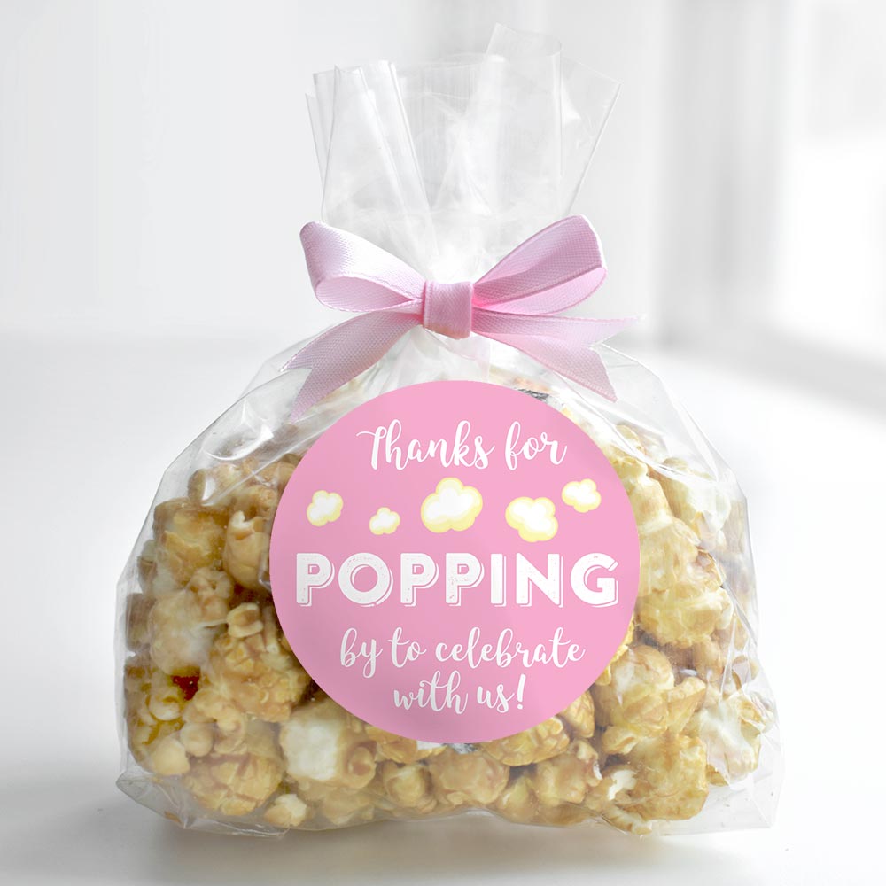 Thanks for Poppin' by Party Favor Gift Tags L Popping by Baby Shower Gift  Tags L Popcorn Ready to Pop Sprinkle L 10 Tags TAGS ONLY 