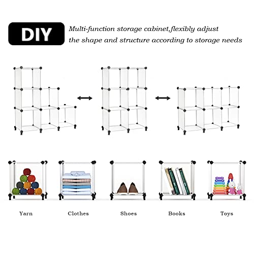 AWTATOS Cube Storage Organizer, Storage Cubes Shelves Bookshelf, 6 Cube  Closet Organizers and Storage, DIY Stackable
