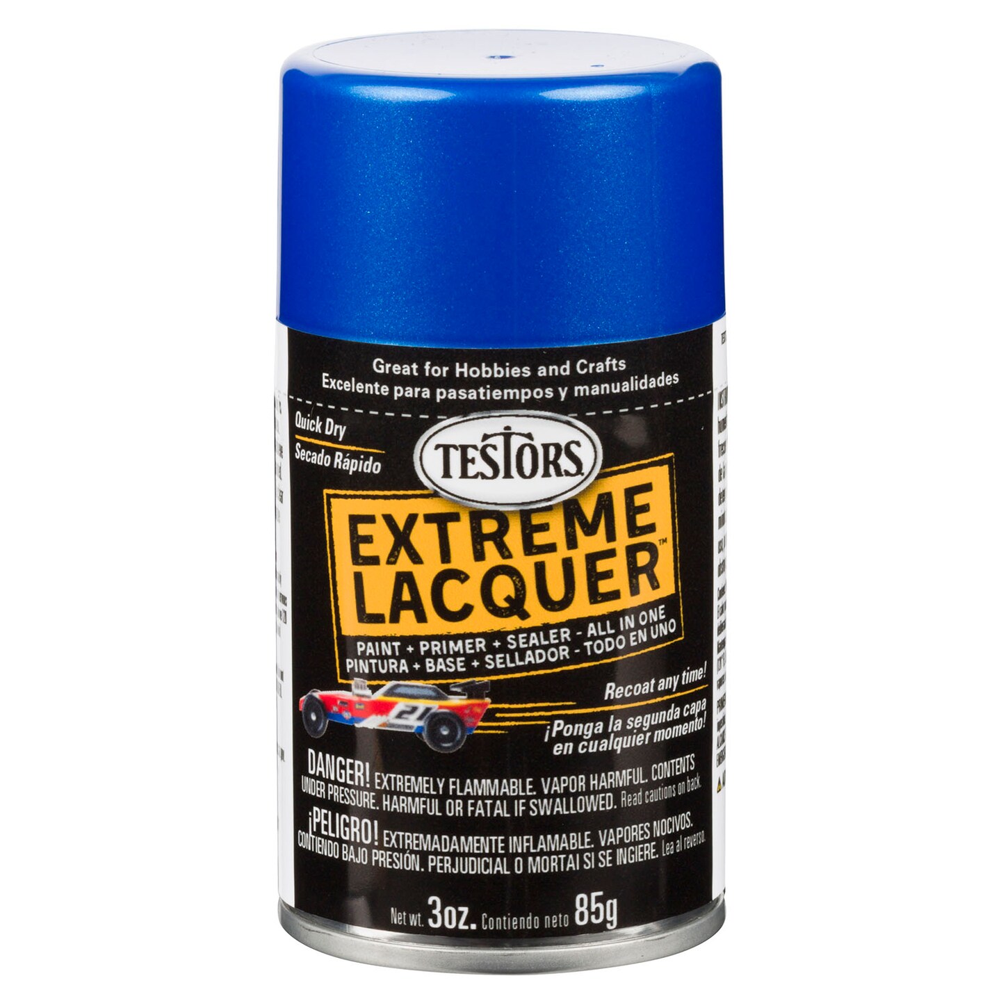 Testors One Coat Lacquer Paint, 3 oz. Spray Can, Star-Spangled Blue