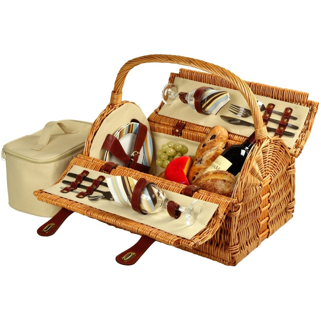 Picnic at Ascot   Sussex Picnic Basket with Service for 2 (709)