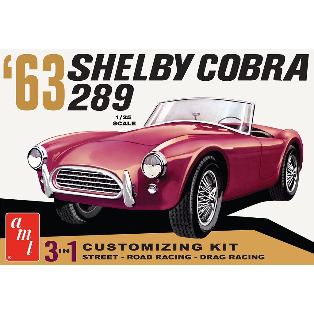 Round2  1/25 1963 Shelby Cobra 289 Car Plastic Model