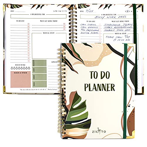To-Do List Notebook Aesthetic Daily Planner for Task Organization and Productivity Stylish Undated Planner for School or Office Supplies for Women