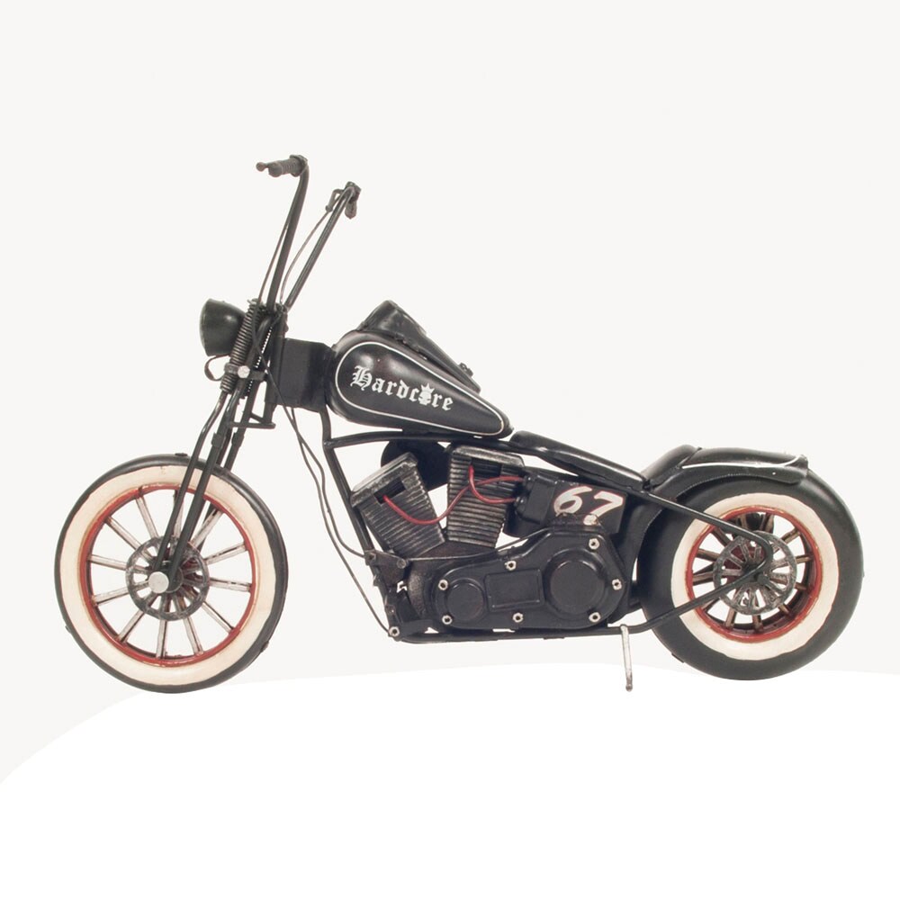 Old Modern Handicrafts Hardcore 67 Chopper Motorcycle Metal Handmade