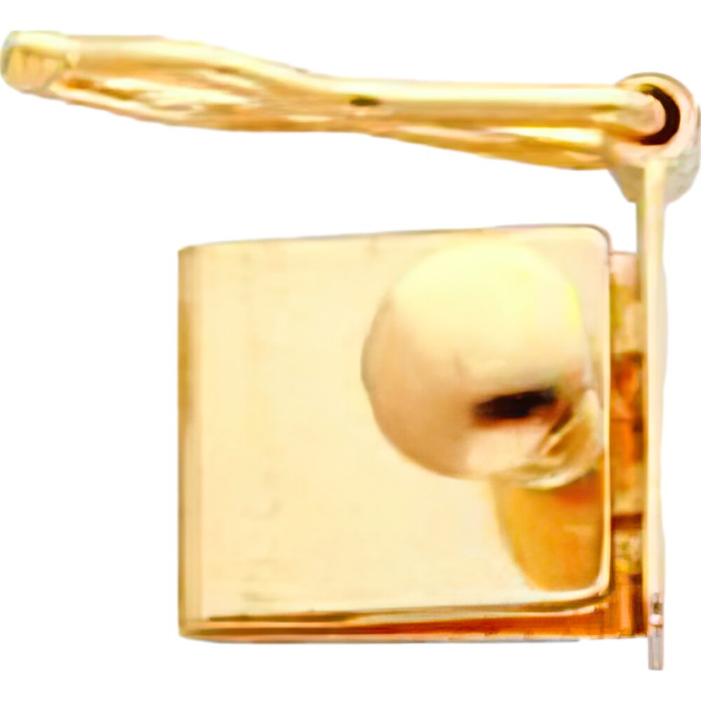 14K Gold Push Button Box Clasp Replacement Tongue (7.30mm to 13.00mm)