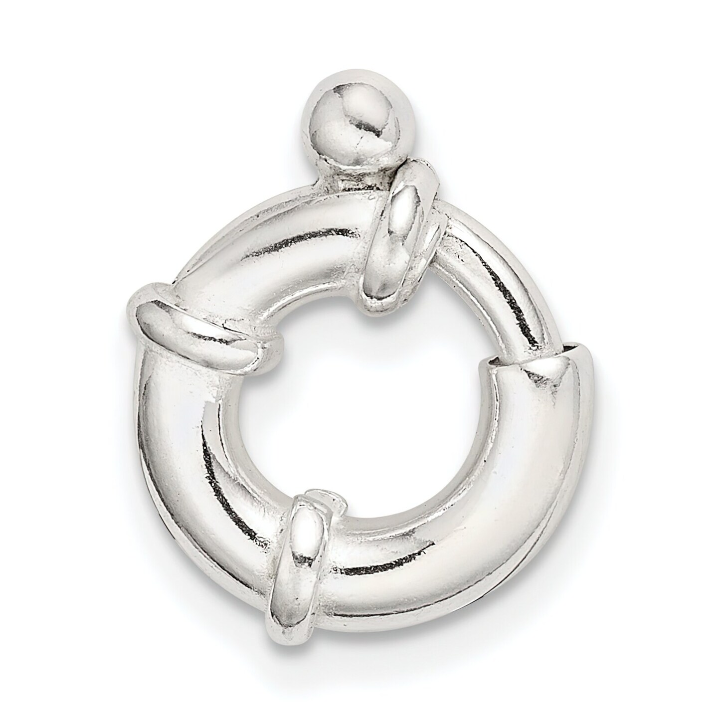 Sterling Silver Spring Ring Clasp